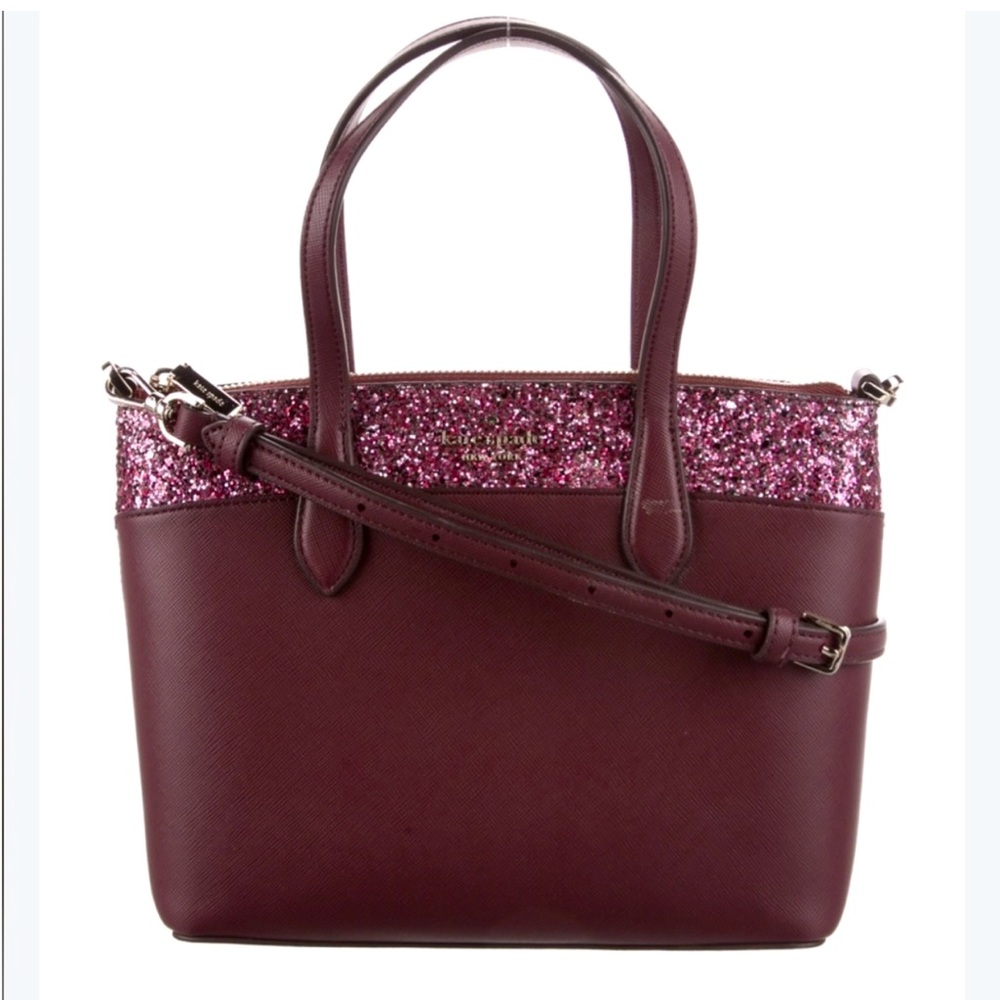 Kate Spade โ ๏ธ Cherrywood Glitter Tote Bag - Picture 1 of 1